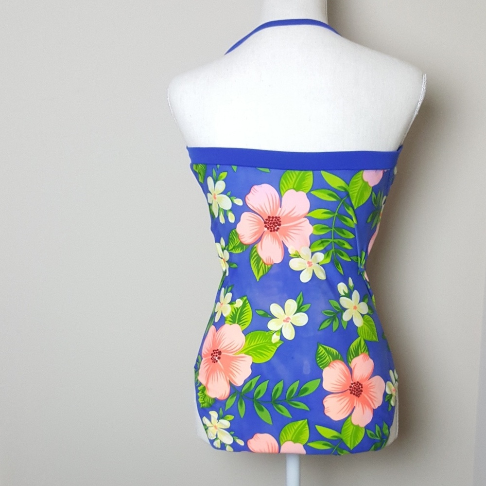 Tropical Print One Piece - Picture 2 of 5